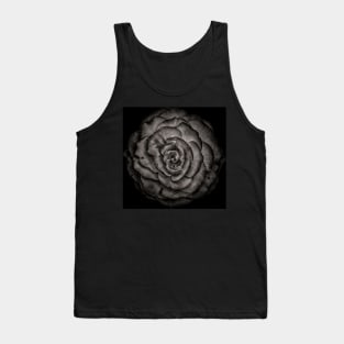 Backyard Flowers In Black And White No 85 Tank Top